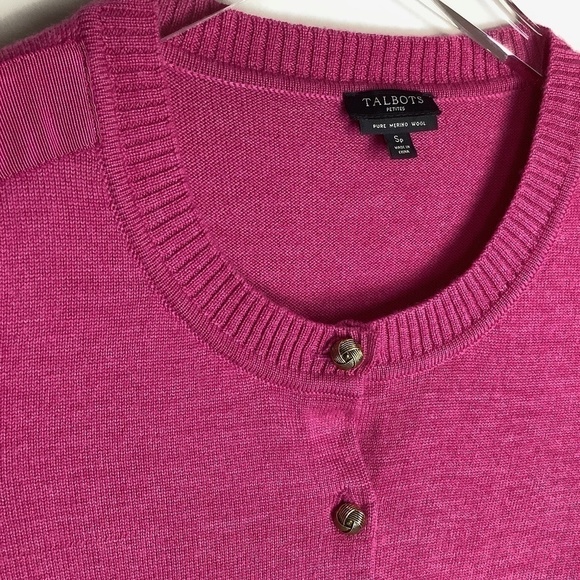 Talbots 100% Merino Wool Cardigan - Picture 4 of 9